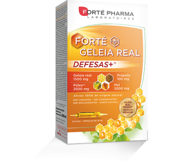 Forté Geleia Real Defesas+ - 15ml (x20 ampolas)