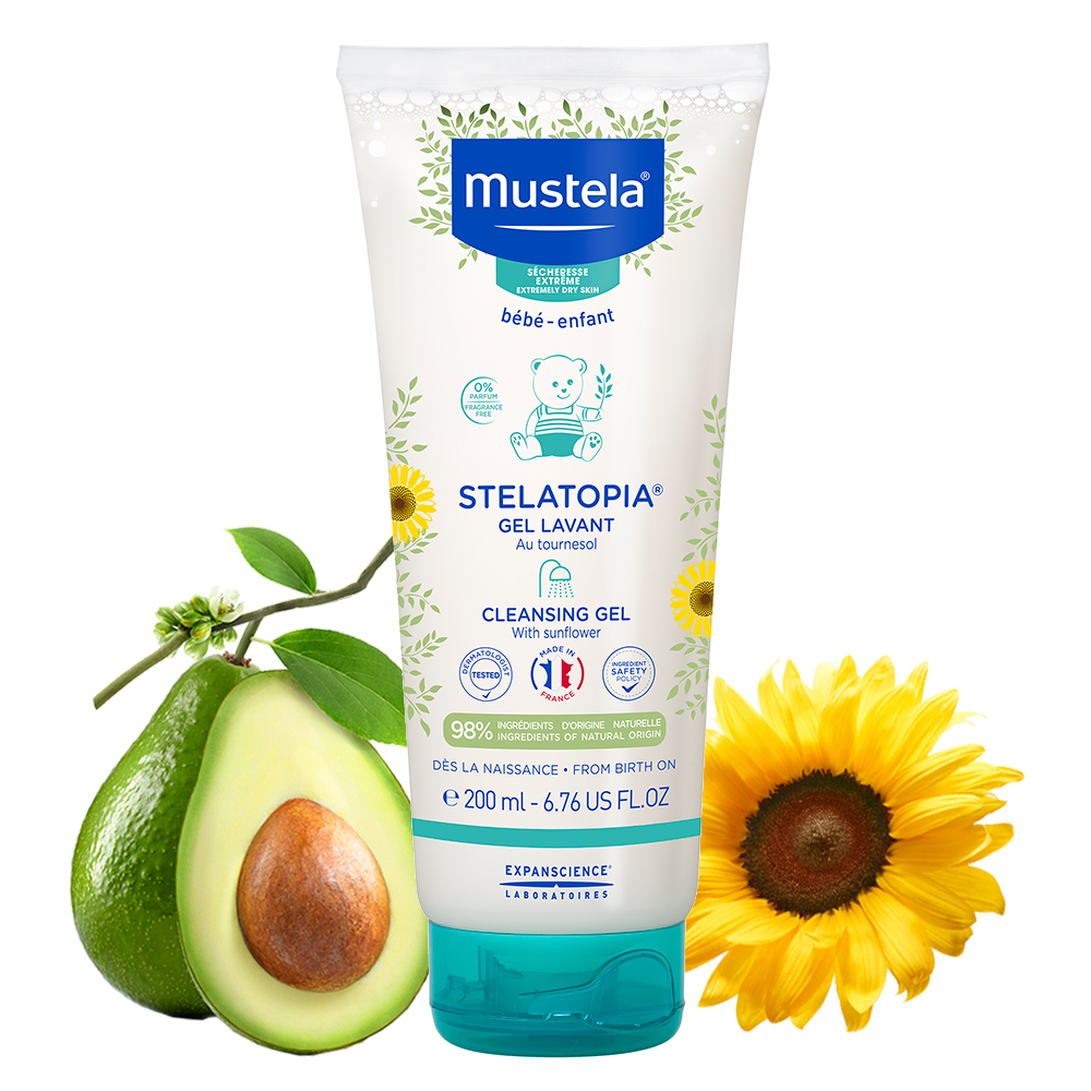 Mustela Bebé Pele Atópica Stelatopia Gel Lavante - 200 ml