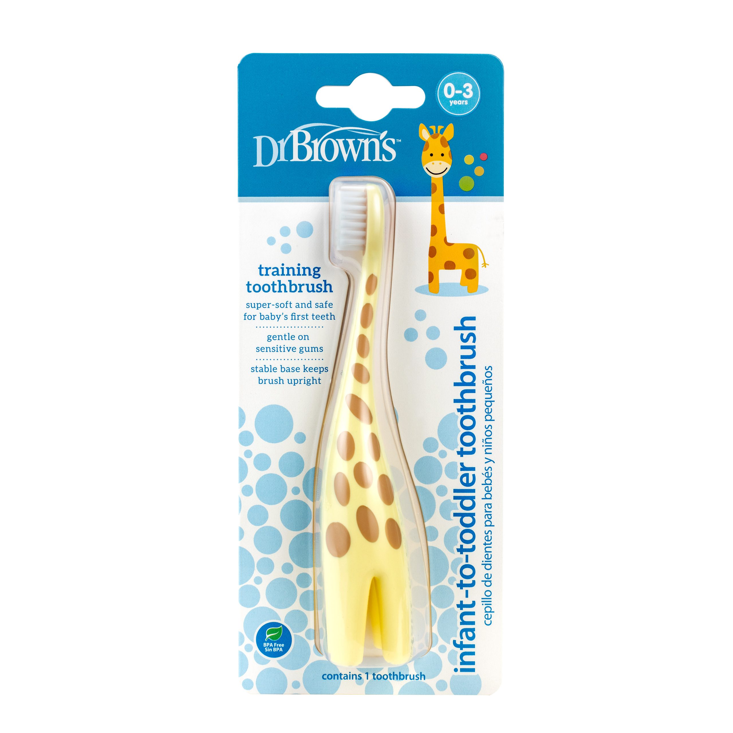 Dr Browns Escova de Dentes Girafa_ 0-3 Anos
