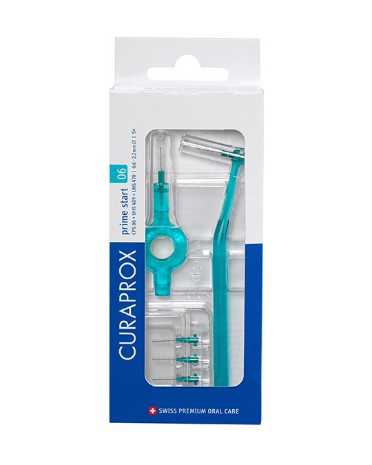 Curaprox Prime Plus Handy Kit Escovilhão interdental CPS 06 _ Cabo UHS 409 (x5 unidades)
