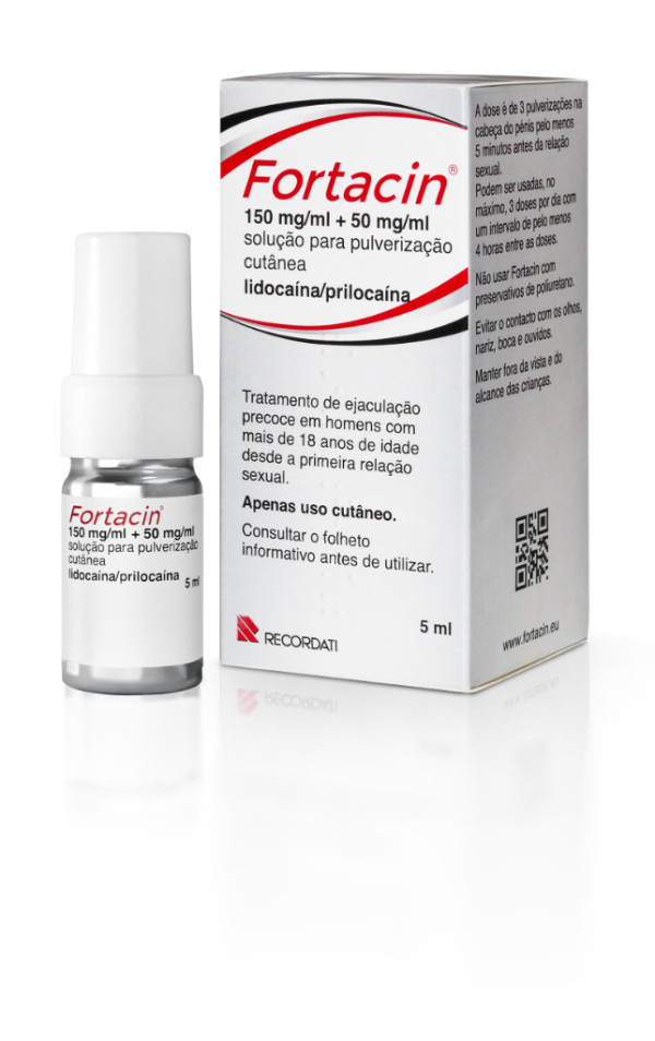 Fortacin solução pulverização cutânea 150/50mg/ml - 5ml