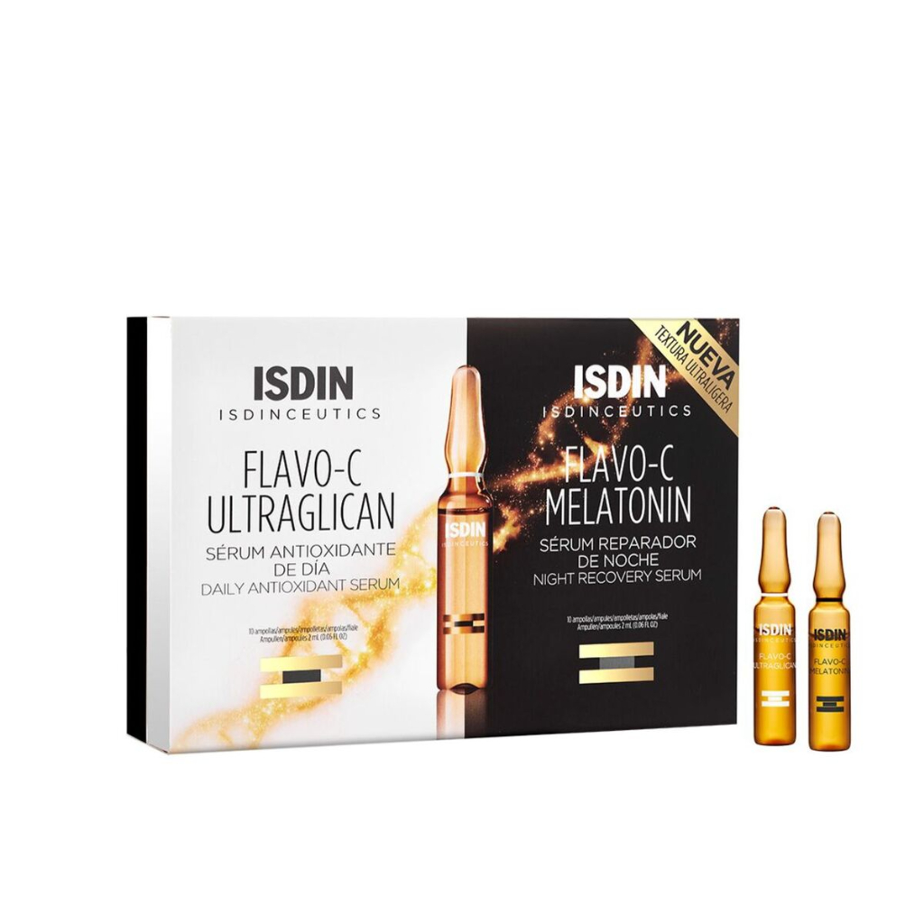 ISDIN Isdinceutics Pack Day & Night Antioxidante 20UX2ML 40ML - Flavo C Ultraglican + Flavo C Melatonin
