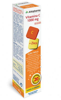 Arkopharma Vitamina C + Zinco (x20 comprimidos efervescentes)