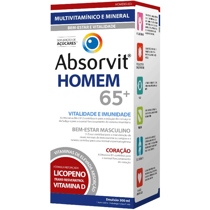 Absorvit Homem 65+ Emulsão - 300ml