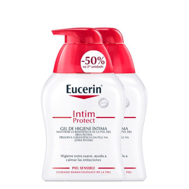 Eucerin Intim Protect Gel higiene íntima pele sensível - 250ml (DUO c/ Desconto 50% 2ª Embalagem)