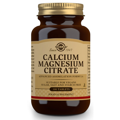 Cálcio & Magnésio citratos_Solgar (x100 comprimidos)