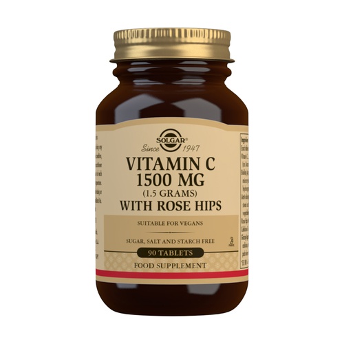 Solgar Vitamina C w/ Rose - 1500mg (x90 comprimidos)