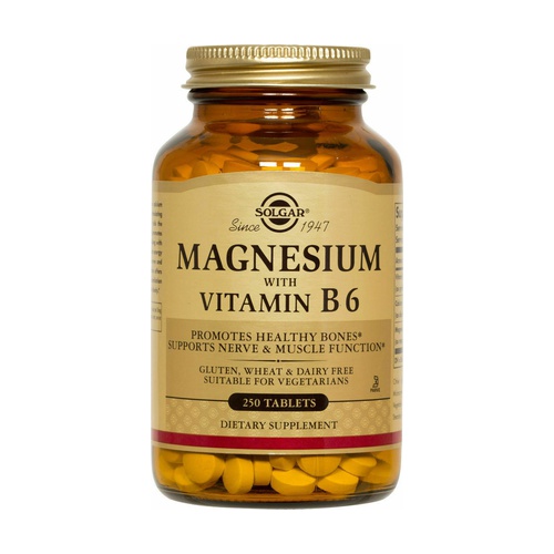 Magnésio+ Vitamina B6_Solgar (x250 comprimidos)