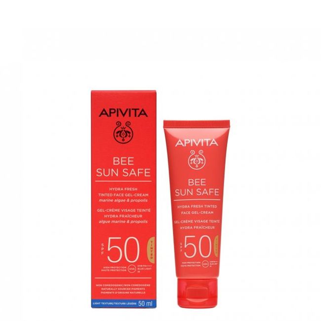 Apivita Solares Gel-Creme SPF50 c/ Cor- 50ml