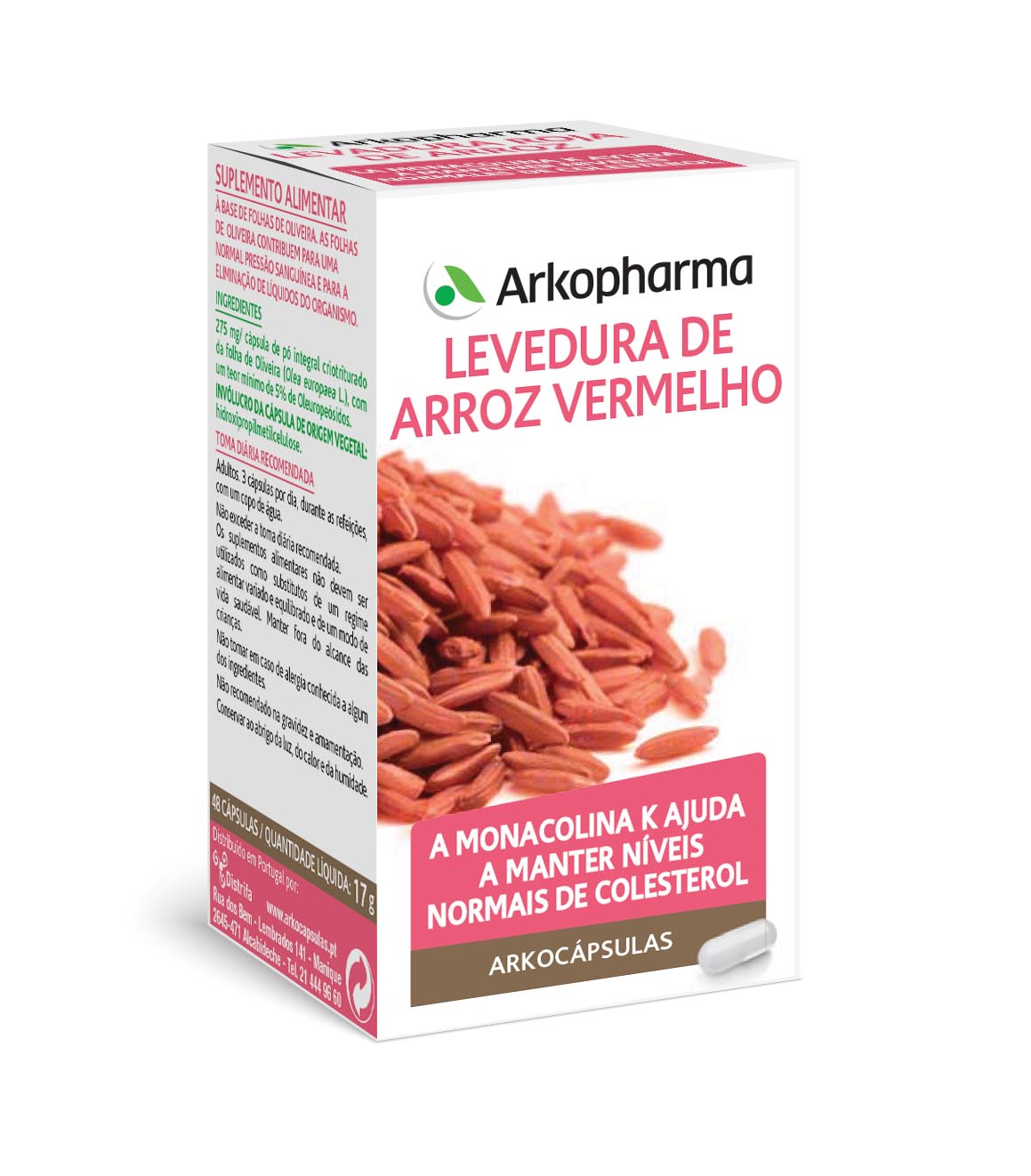Arkocapsulas Levedura Arroz Vermelho (x45 cápsulas)
