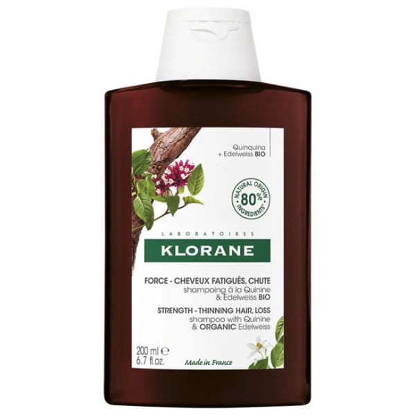 Klorane Capilar Champô Quinina/Edelveisse BIO - 200ml