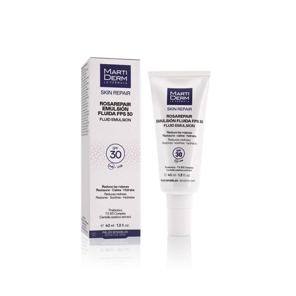 Martiderm Rosarepair Emulsão Fluída SPF30 - 40ml