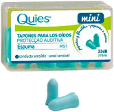 Quies Mini Tampão Oto Espuma_ 3 Pares