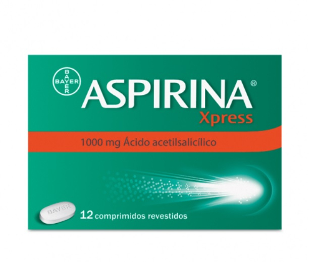 Aspirina Xpress, 1000 mg _ Fita termossoldada (x12 comprimidos revestidos)