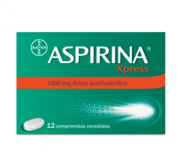 Aspirina Xpress, 1000 mg _ Fita termossoldada (x12 comprimidos revestidos)