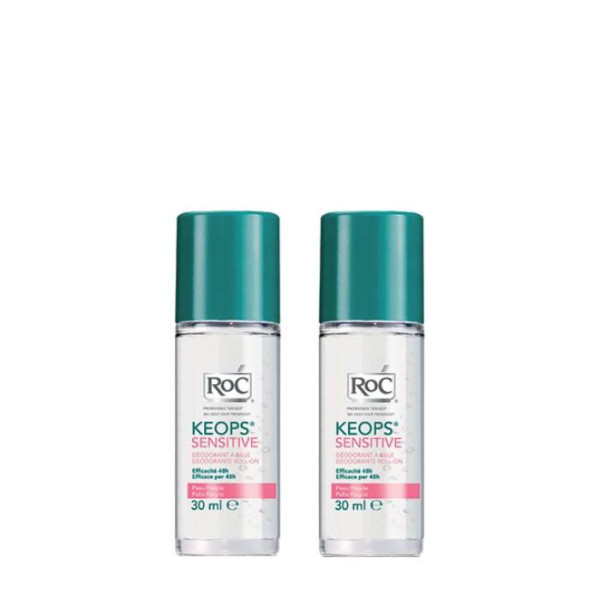 Roc Keops Sensitive Desodorizante pele sensível 48h - 30ml (DUO c/ Desconto)