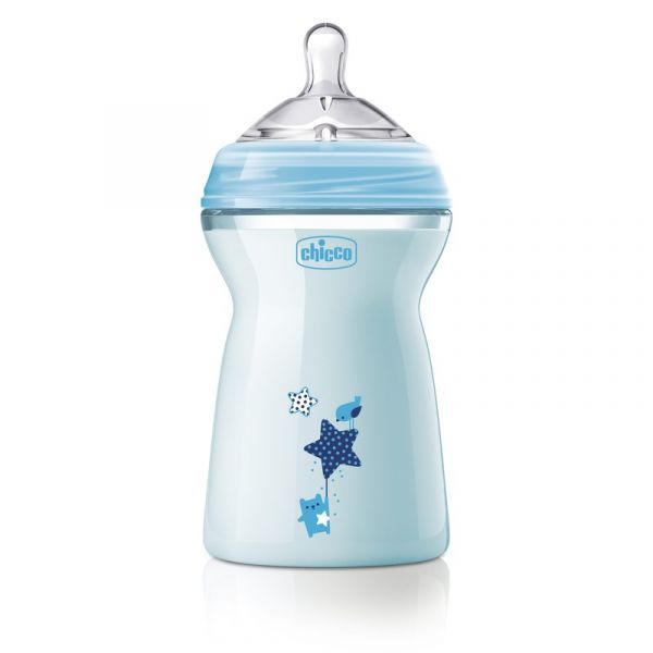 Chicco Biberão NaturalFeeling_Silicone_Boy_6M+ - 330ml