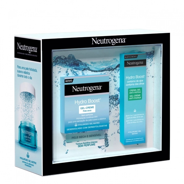 Neutrogena Hydro Boost Gel-Creme Hidratante Pele Seca - 50Ml + Gel-Creme Contorno Olhos Anti-Fadiga - 15Ml