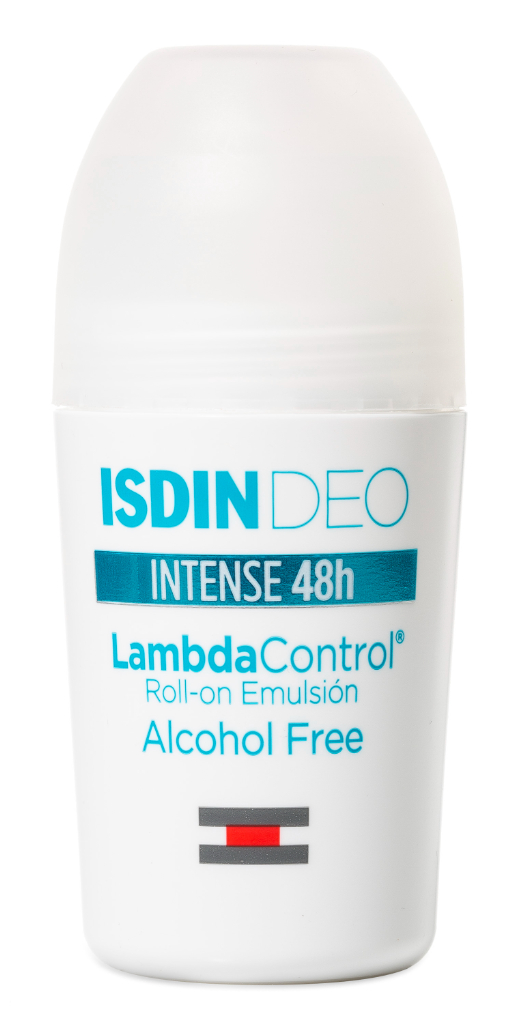 ISDIN Deo Lambda Control Free 48h 50ML - Desodorizante antitranspirante em Rollon para pele sensível, sem álcool