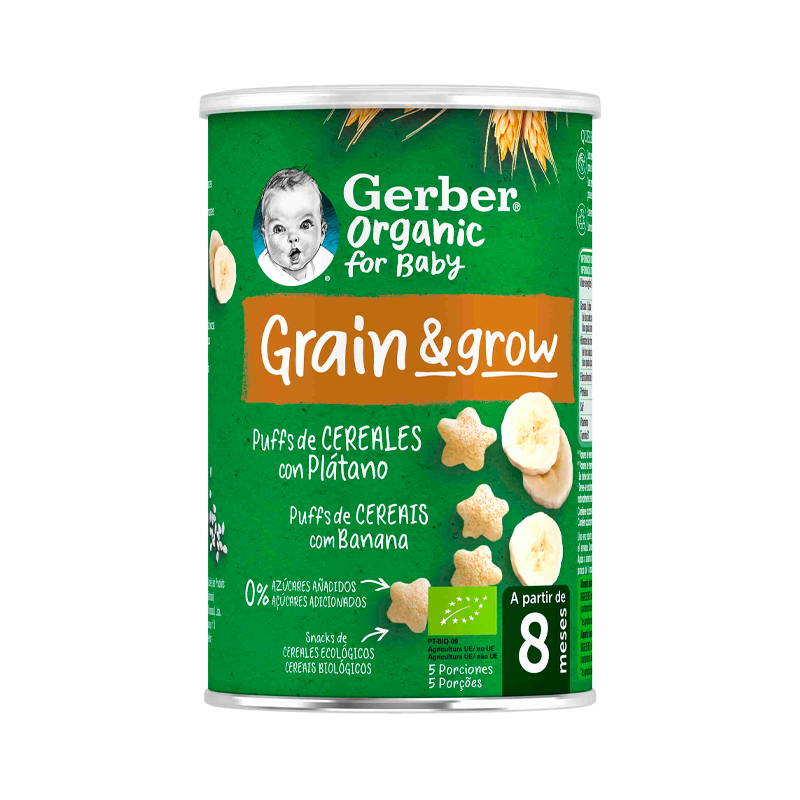 Gerber Bio Nutripuffs Banana _8M+ - 35g