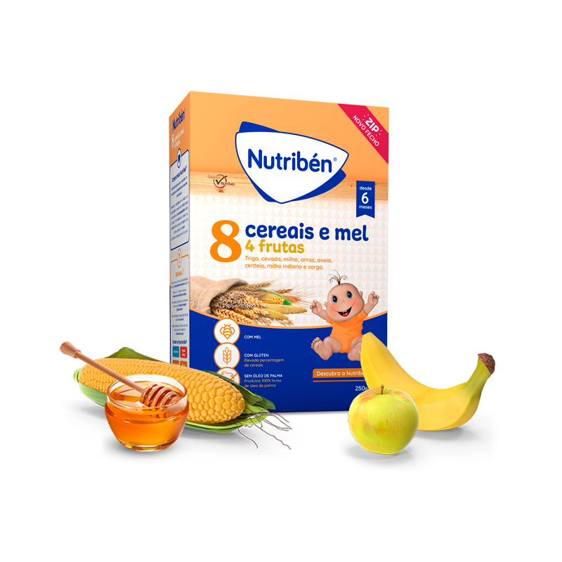 Nutriben Farinhas 8 Cereais & Mel _ Lactea - 250g