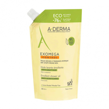 A-Derma Exomega Control Oleo Duche Recarga - 500ml