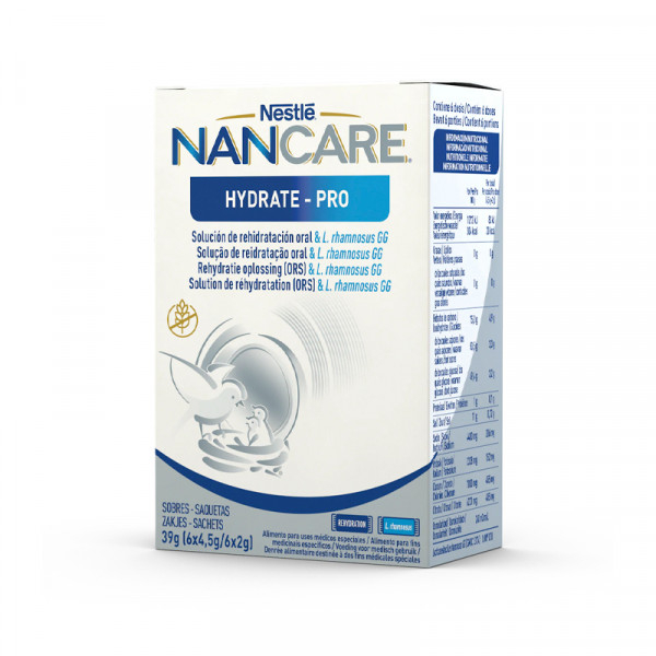 Nancare Hydrate Pro: 4,5g x6 saquetas  + 2g 6 saquetas