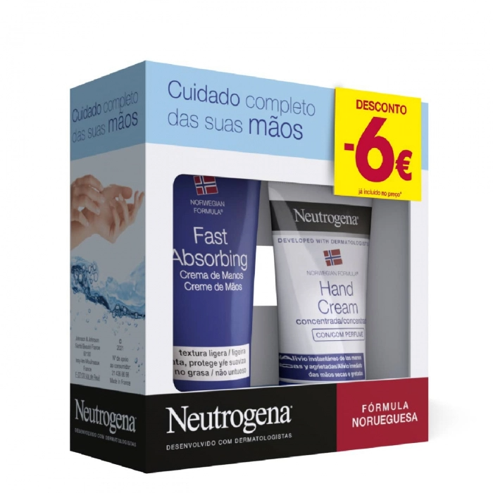 Neutrogena Mãos Textura Ligeira - 75ml + Creme Concentrado - 50ml