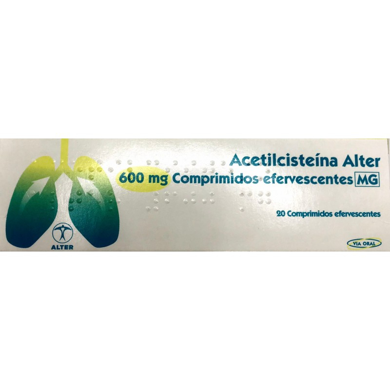 Acetilcisteína Alter Mg, 600 mg x 20 Unidade(S) Comprimidos Efervescentes