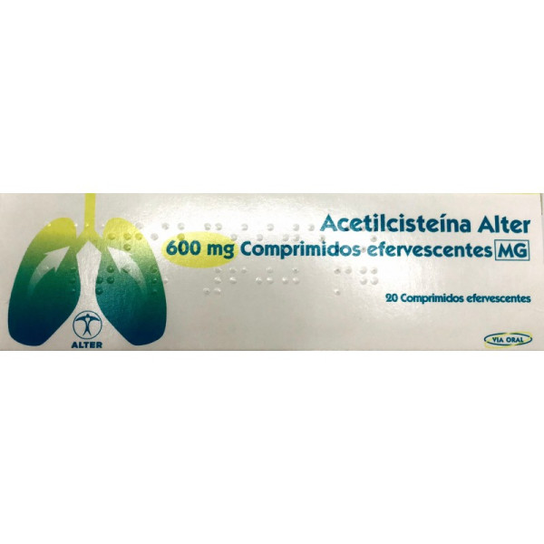 Acetilcisteína Alter Mg, 600 mg x 20 Unidade(S) Comprimidos Efervescentes