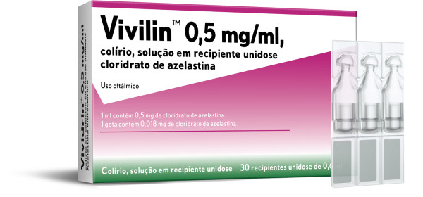 Vivilin colirio 0.5 mg/ml - 0,6ml (x30 unidoses)