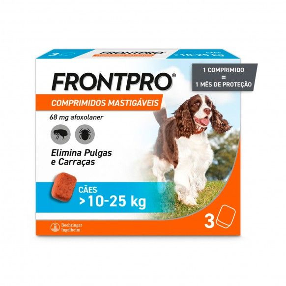 Frontpro 68mg_ Cães >10-25Kg (x3 comprimidos mastigáveis)