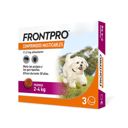 Frontpro 11Mg_ Cães 2-4Kg (x3 comprimidos mastigáveis)