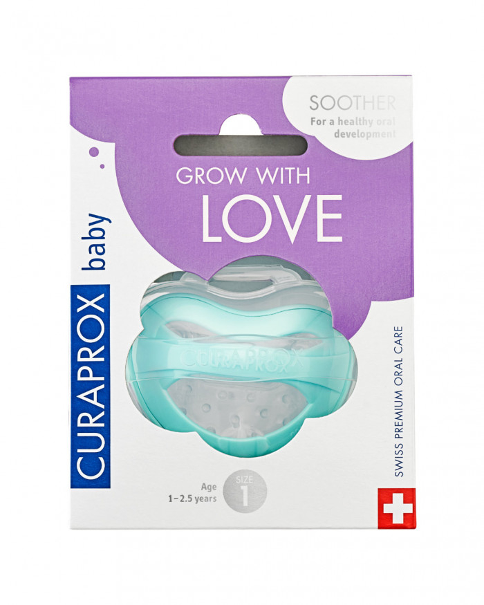 Curaprox Baby Chupeta Silicone_ Turquesa_ Tam. 1