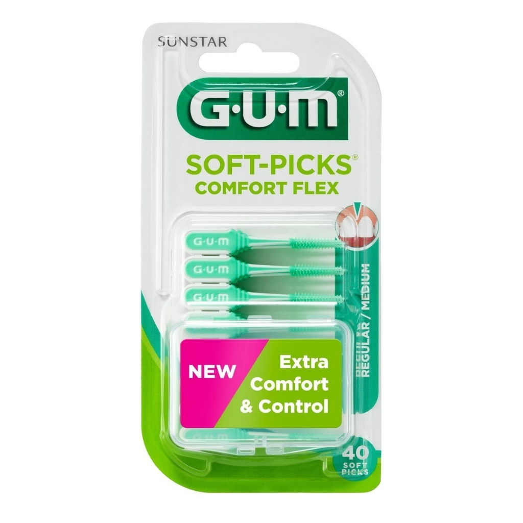 Gum Soft Picks Comfort Flex Medium Mint (x40 unidades)