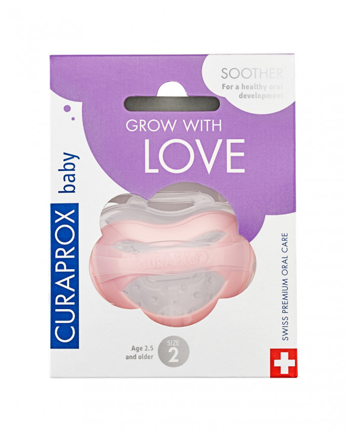 Curaprox Baby Chupeta Silicone_ Rosa_ Tam. 2