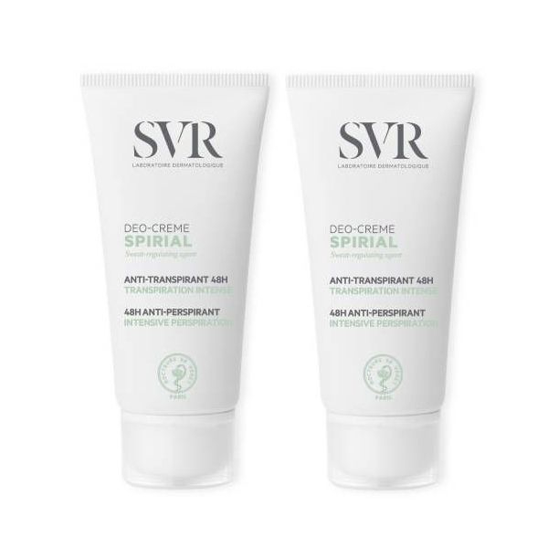 SVR Spirial Deo Creme Anti-Transpirante - 50ml (Pack Duplo)