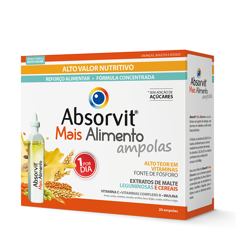 Absorvit Mais Alimento Solução (x20 ampolas)