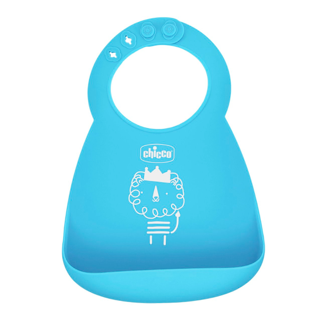 Chicco Babete Silicone_ Azul_ 6M+