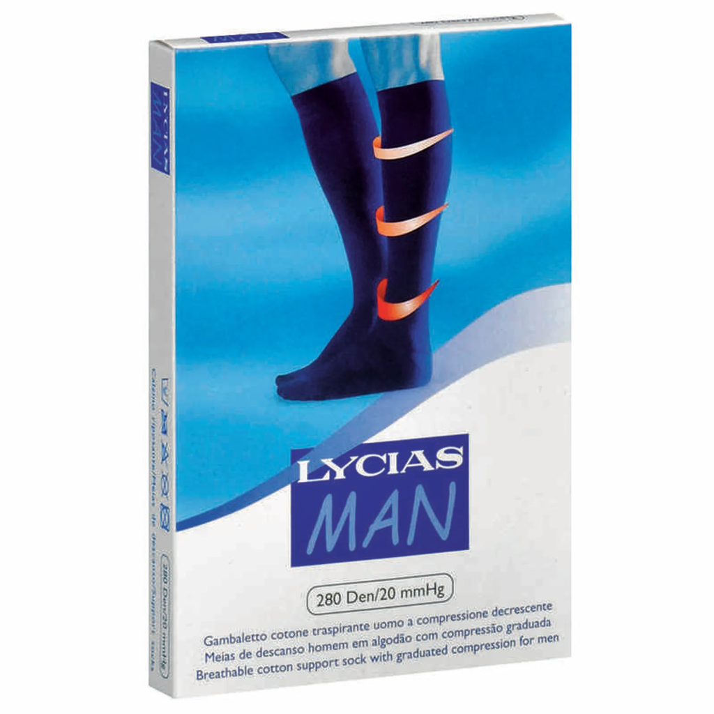 Lycias Man Meia_ Tam.1_ Azul