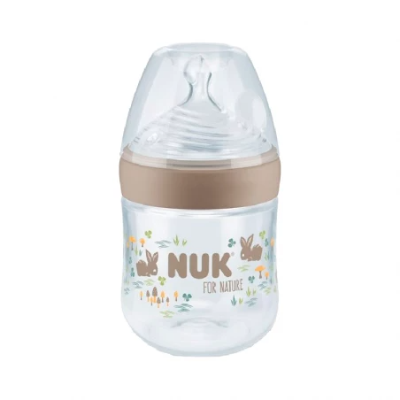 Nuk Nature Biberão Indicador Temperatura_ Tam. S _ Bege - 150ml